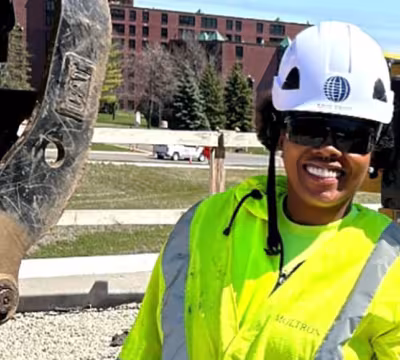 Photo of Summit Academy Alum, Treasure, on the job