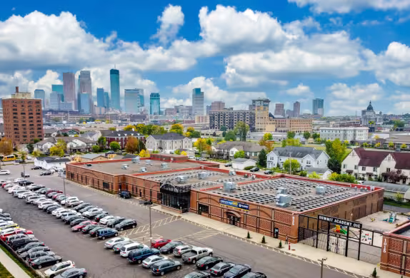 Aerial view of Summit Academy's main building.