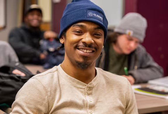 Summit Academy GED student in classroom