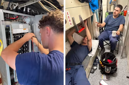 Summit electrician alumni Tommy Manley