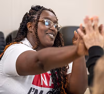 Medical Administrative Assistant student participating in activity