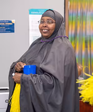 GED student at celebration