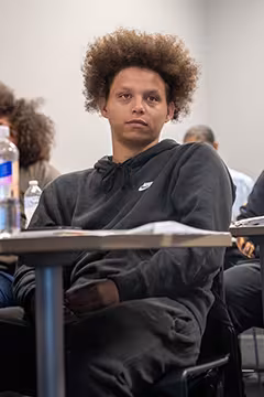 GED student in classroom