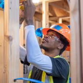 Summit Academy electrician student in hands-on training