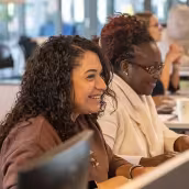 Financial Services students in classroom