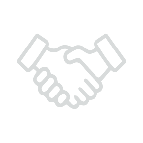 Handshake icon - grey version